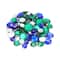 12 Pack: Green &#x26; Blue Round Mix Gems by Creatology&#x2122;
